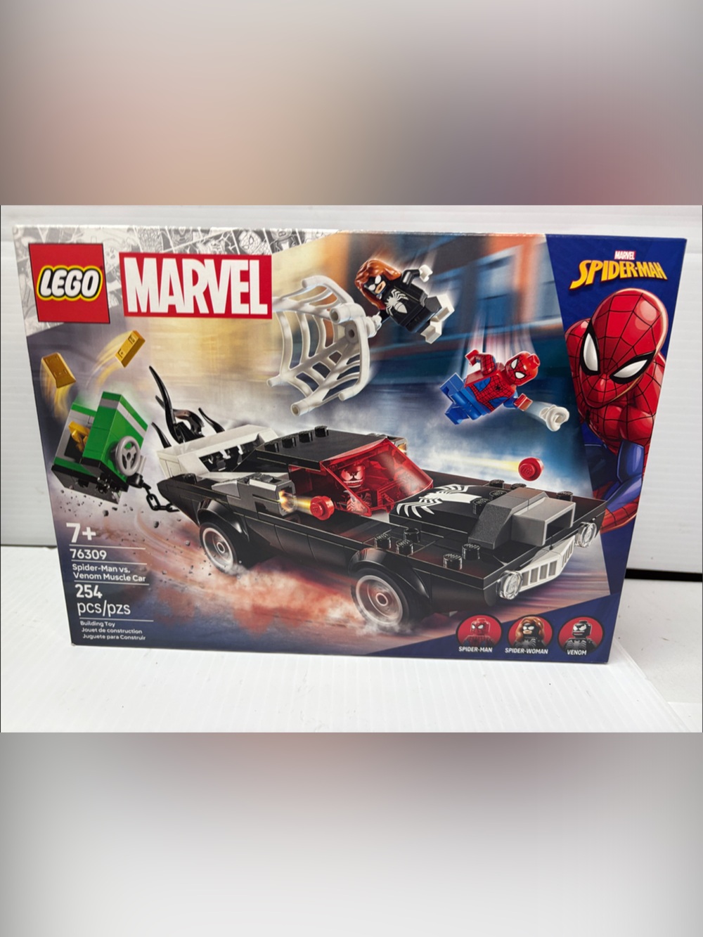 Lego Marvel 76309 Spider-Man VS Venom Muscle Car Set 254 PCs